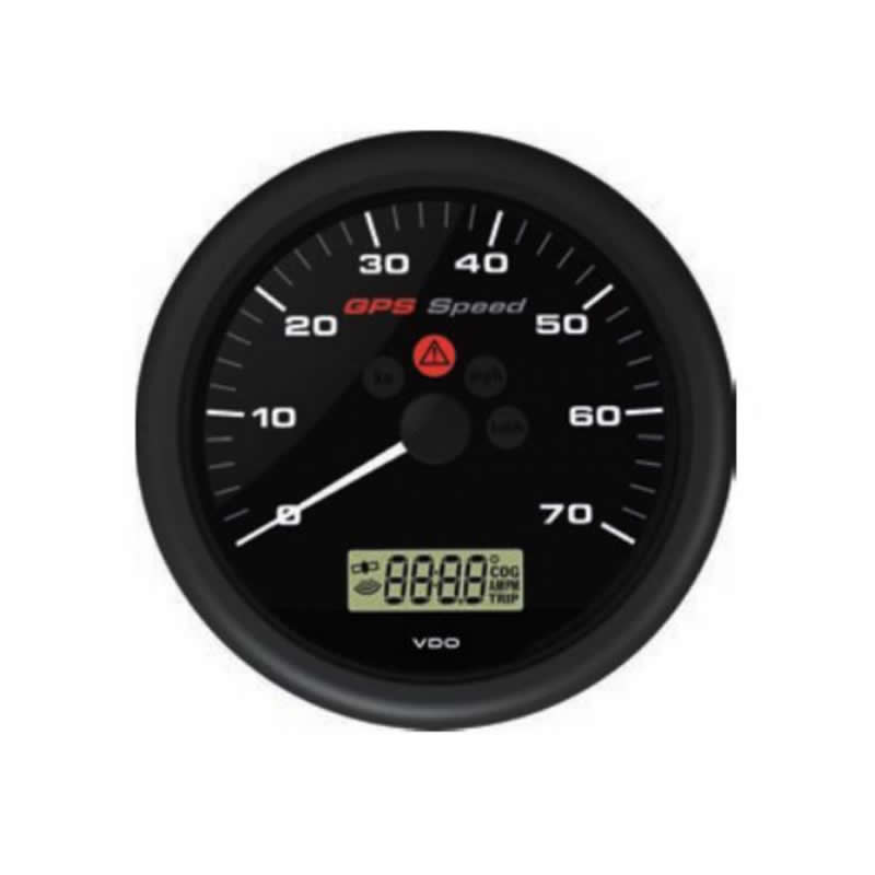 VDO ViewLine GPS Speedometer 0-70 kn Black 110 mm